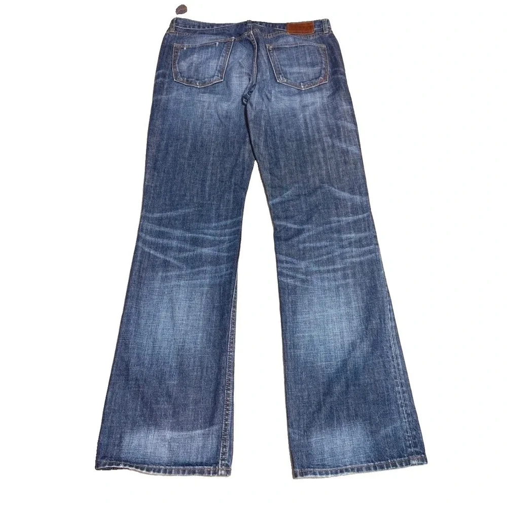 Banana Republic Bootcut Jeans 34x36 Blue Dark Wash Premium Denim Mens